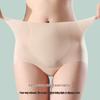 Ultradünne nahtlose Baumwollslips mit hohem Bund und Bauchkontrolle für Damen