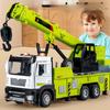 Alloy Inertia Crane Toy Model For Kids With Functional Doors And Rescue Scene Play