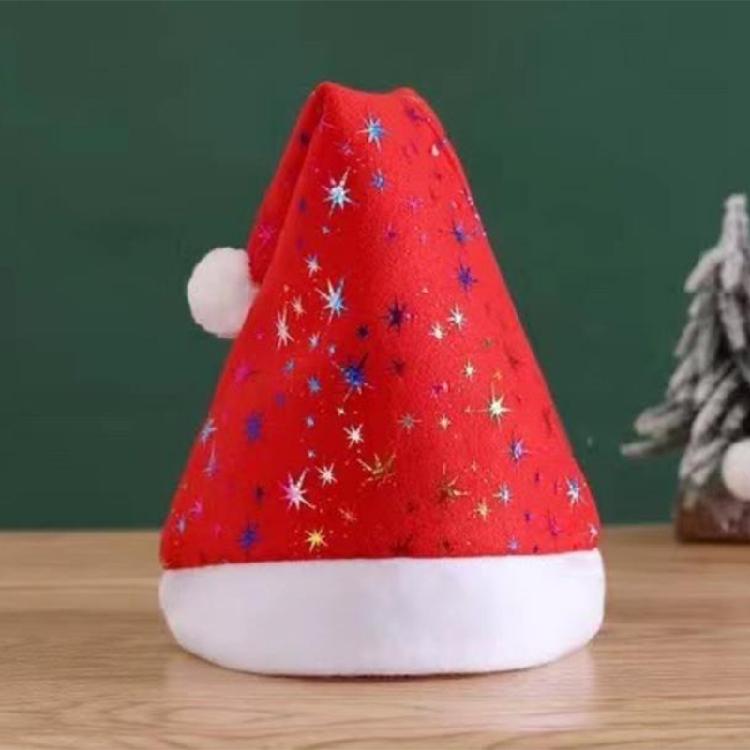 Cute Children Christmas Hat Plush Santa Hat for Casual Birthday Festival Photo