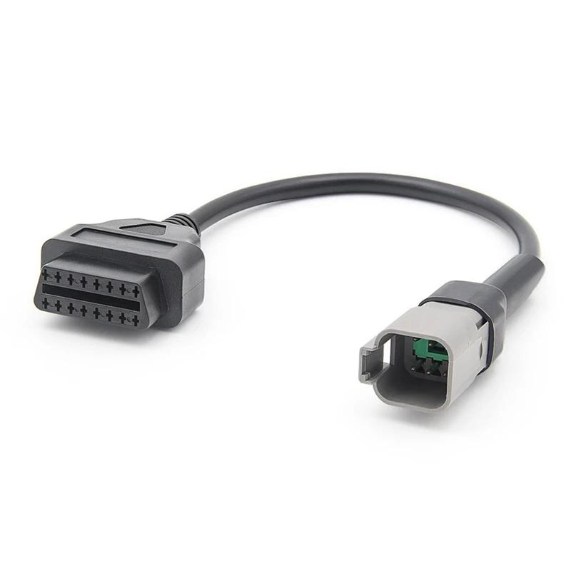 6PIN Naar 16PIN Diagnostische OBD2 Kabel Adapter, OBDII Scanner Vervanging Voor CAN AM Moto ATV UTV Motorfiets Fiets Gereedschap Duurzaam