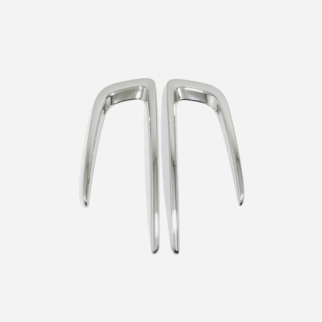 For Peugeot 2008 2014 2015 - 2018  ABS Chrome Car Front Fog Light Lamp Frame Cover Foglight Eyebrow Trims Decoration Sticker