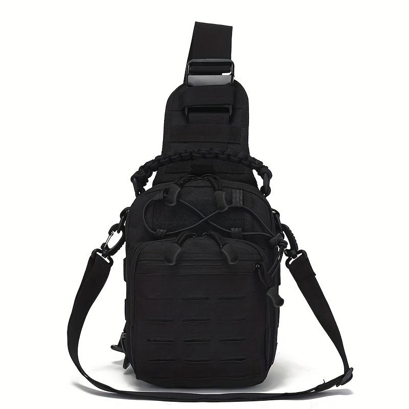 Geantă de umăr rezistentă la uzură pentru sporturi în aer liber, cu compartimente multiple, Geantă crossbody durabilă cu capacitate mare pentru camping, antrenament și drumeții în aer liber