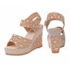 Sandali Zeppa Moda Donna Scarpe Estive Punta Aperta Moda Tacchi Alti