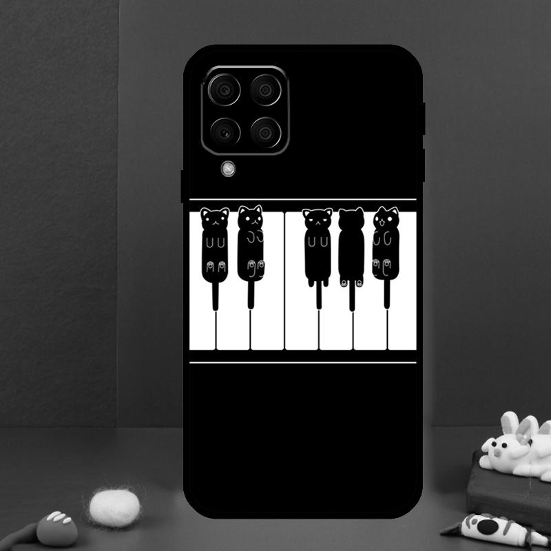 Piano Keys Musical For Samsung Galaxy M31 M51 M33 M13 M23 M53 M15 M55 M14 M34 M54 M20 M30s M32 M52 Phone Case