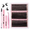 270 Clusters 60D80D100D Thick False Eyelash Set Natural Diy Segmented Single Cluster Eyelashes