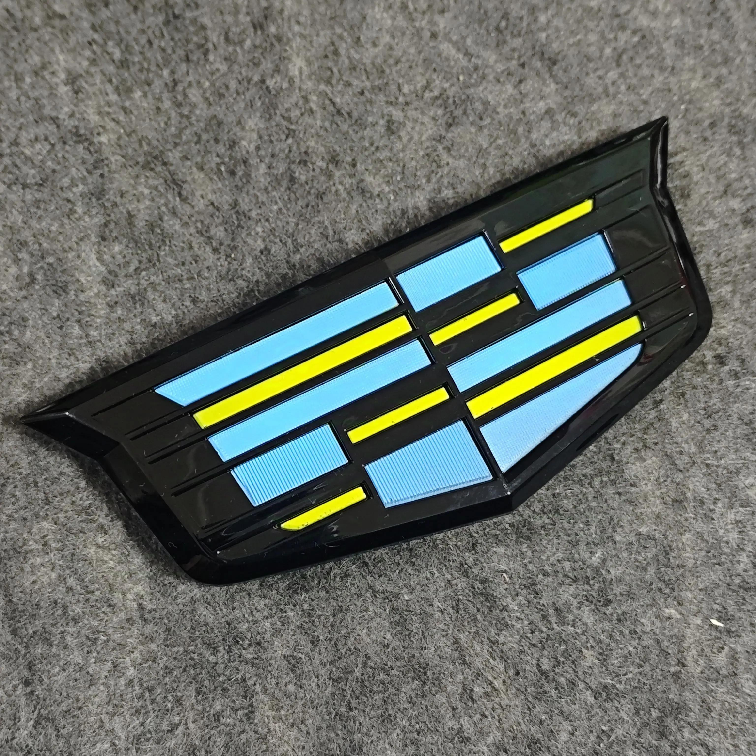 

For Cadillac Logo CT4 CT5 XT5 XT6 XTS ATS-L Metal New Car Front Hood Styling Grille Emblem Rear Trunk Badge Sticker Accessories Rear Sticker-1pc&ATS-L