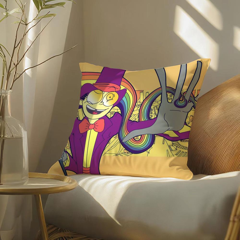 Cool Cartoon S-Superjail Pillow Case Pattern Printed Pillowcase For Living Room Sofa Cushion Cover & Bedroom Decor