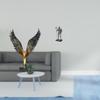 Resin Spreading Wing Knight Statue Sculpture Feng Shui Ornament Decorative Figurine Tabletop