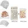 High-quality Bingo Card Set With 40 Cards And 75 Checkers For Kids Develops Intellectual Skills And Promotes Interactivity