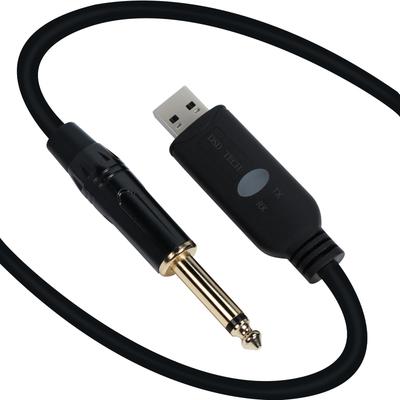 DSD TECH USB-zu-TS-Audioadapter unterstützt 96-kHz-Abtastrate SH-AU20B 6,35 mm 24 Bit