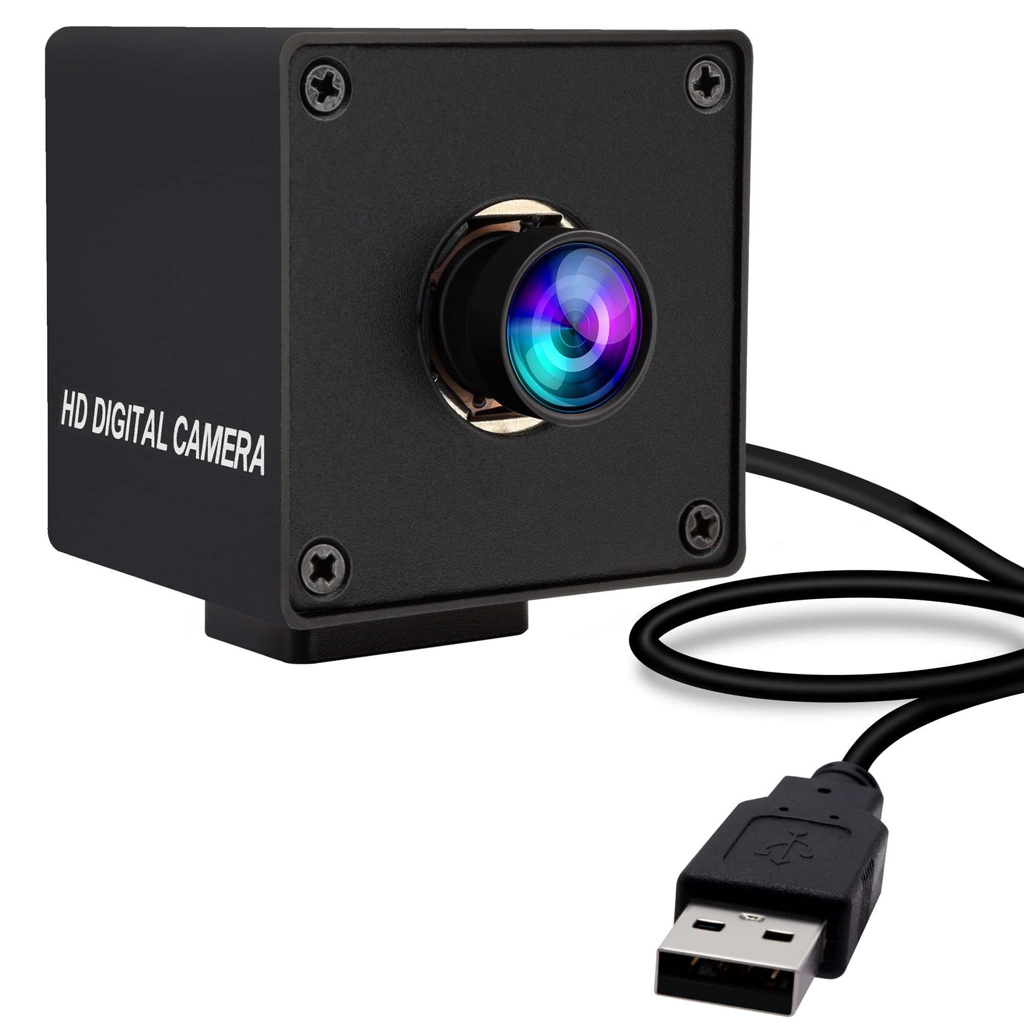 

ELP 1080P 120fps USB Camera for 12MP PC Mini UVC USB Webcam for Desktop Industrial USB Security Mini Lightburn Camera for Raspberry Pi Computers,