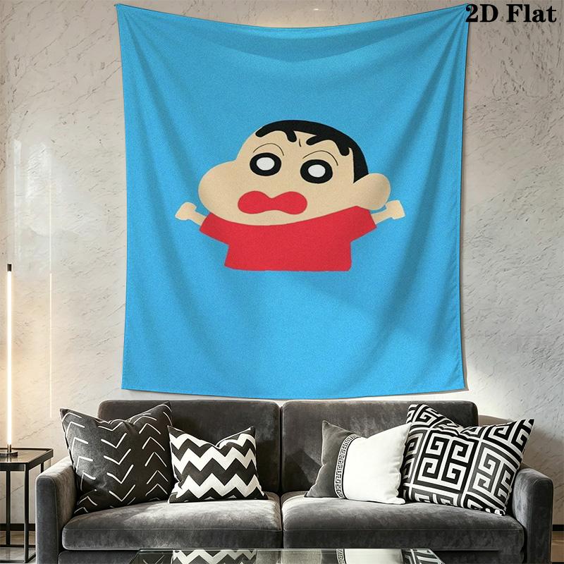 Shinchan Colorful Rainbow Umbrella Tapestry Wallmounted Background Cloth Soft Homestay Soft Decoration Tapestry Background Cloth