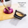 Stainless Steel Onion Holder & Slicer - Vegetable & Meat Tenderizer Tool