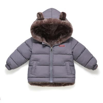 Kids Cotton Clothing Thickened Down Girls Jacket Baby Children Winter Warm Coat Zipper Hooded Costume Boys Outwear