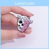 Unique Metal Enamel Pin Halloween Skull Design Punk Brooch For Fashion Lovers