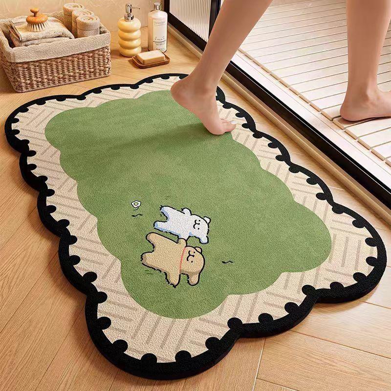 Diatom Mud Absorbent Non-slip Bathroom Foot Mat