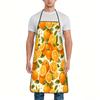 1 Orange Citrus Fruit Patterned Apron, Made of Durable and Easy-to-clean Polyester, Suitable for Kitchen Cooking, Gardening, Fruit Picking, and Also A