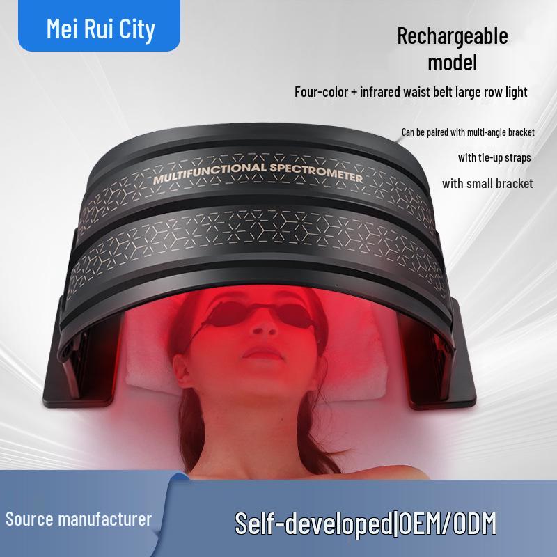 LED Full-Body Skin Rejuvenation Device for Home Use - Red and Blue Light Therapy Instrument.