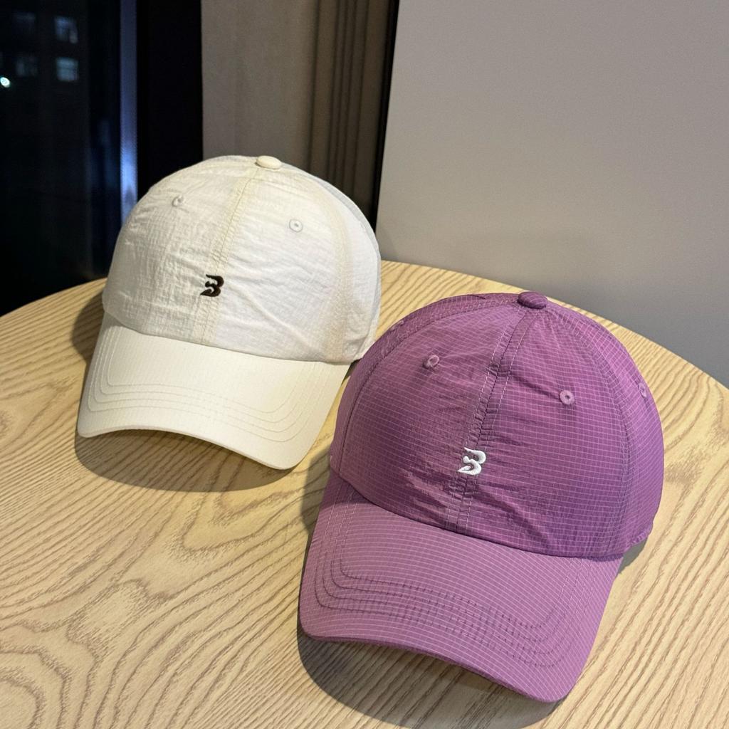 Light, Breathable, Quick-drying, Waterproof and Simple Embroidered Baseball Cap for Women, Wide Brim In Summer, Small Cap Tide