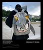 School bag cartoon Instagram backpack, couple trendy quirky bag, simple large capacity student backpack, versatile cute backpack