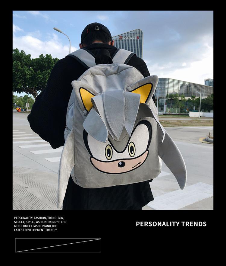 School bag cartoon Instagram backpack, couple trendy quirky bag, simple large capacity student backpack, versatile cute backpack