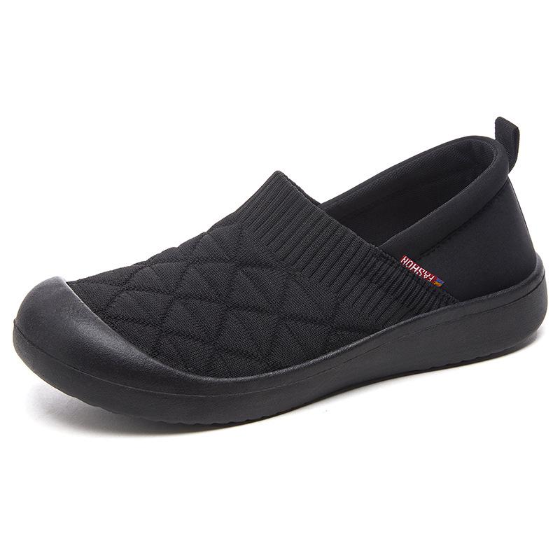 

Женские летние легкие плоские тканевые туфли - Удобные, с мягкой подошвой, универсальные 39 чёрный