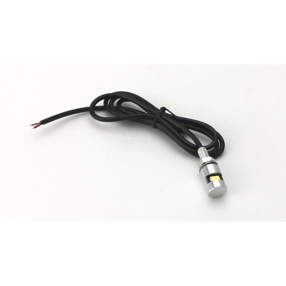 Chome White 5730-SMD Bolt-On LED License Plate Lights For Car Motorcycle Bike