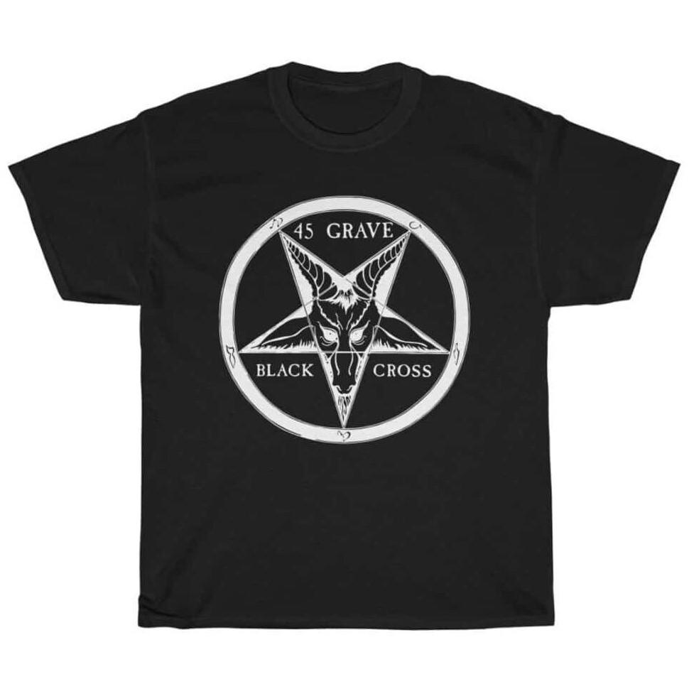 45 GRAVE BLACK CROSS T-SHIRT Unisex T-Shirt