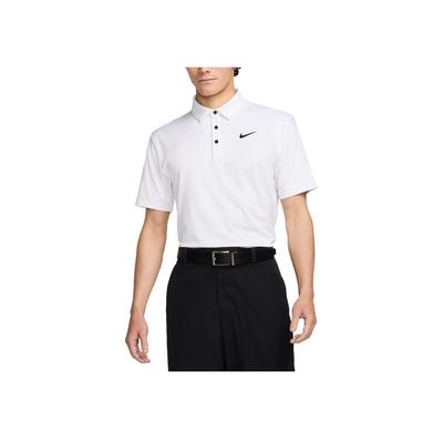 Lightweight Breathable Knitted Comfortable Short Sleeve Polo Shirt Men Tops White FZ7482-100