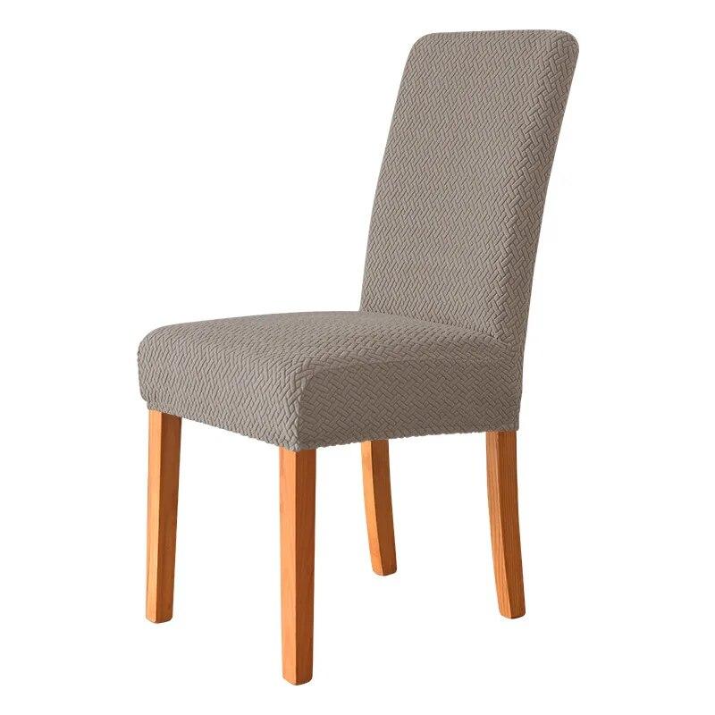 Dining Chair Cover Jacquard Spandex Slipcover Protector Case Stretch for Kitchen Chair Seat Hotel Banquet Elastic