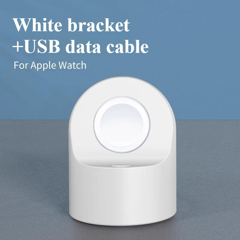 Ladeständer für Apple Watch Series Ultra/8/SE2/7/6/SE/4/3 49mm/45mm/44mm/42mm/41mm/40mm/38mm Langlebiger Silikon Nachttischmodus