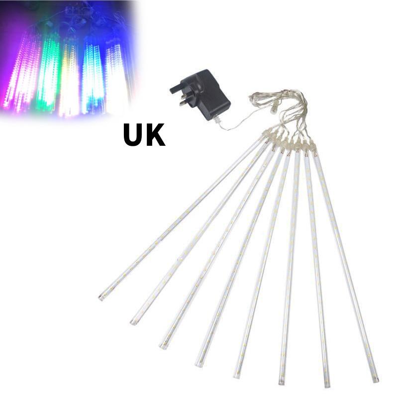 Meteor Shower Star Rain Lights 30cm 8 Tubes Falling Christmas Outdoor Party Tree