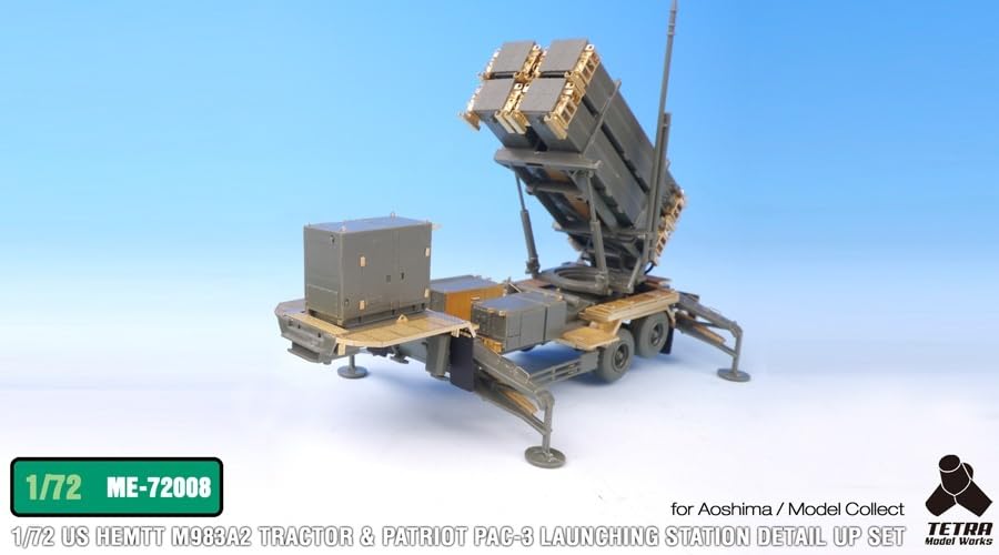 Tetra Model ME Series HEMTT M983 Patriot Launcher Plastic Model Parts ME7208 1/72 & PAC-3 (A/MC)