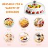 Clear Cake Dome Cover: Cake Stand Cover Food Plate Lid Clear Cloche Bell Cover Cake Dome Round Display Cake Plate Serving Platter Punch Bowl Food