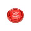Red Aluminum Keyless Engine Push Start Button w/Surrounding Ring Trim For BMW
