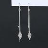 Long Leaf Earrings Earrings Fairy Tassel Ear Chain Japanese And Korean Version Face Skinny Female Earrings