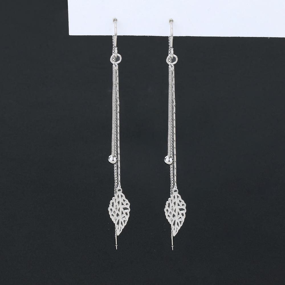 Long Leaf Earrings Earrings Fairy Tassel Ear Chain Japanese And Korean Version Face Skinny Female Earrings