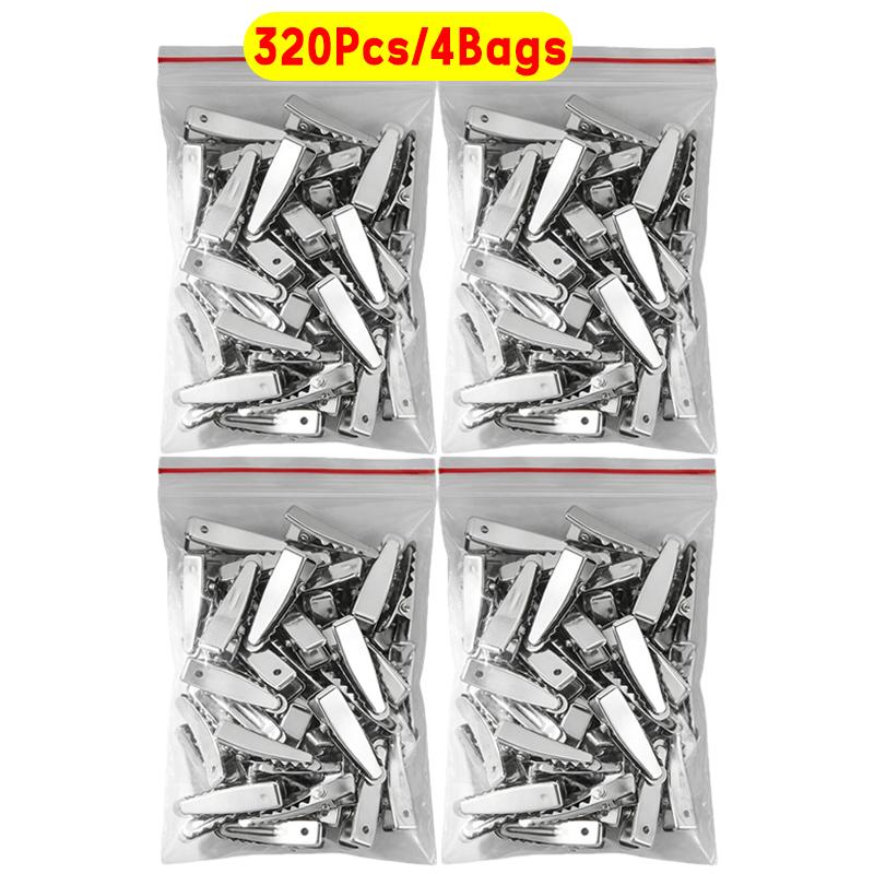 Krokodil-Haarspangen, Silbernes Metall-Krokodil-Haarnadeln Kleine Krokodil-Klammer für Haar-Accessoires Bastelzubehör DIY-Bedarf