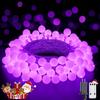 JMEXSUSS 100 LED Globe String Lights Indoor Bedroom, 33ft Classroom Lights | Connectable Warm White Christmas Lights Plug In with Remote, 8 Modes