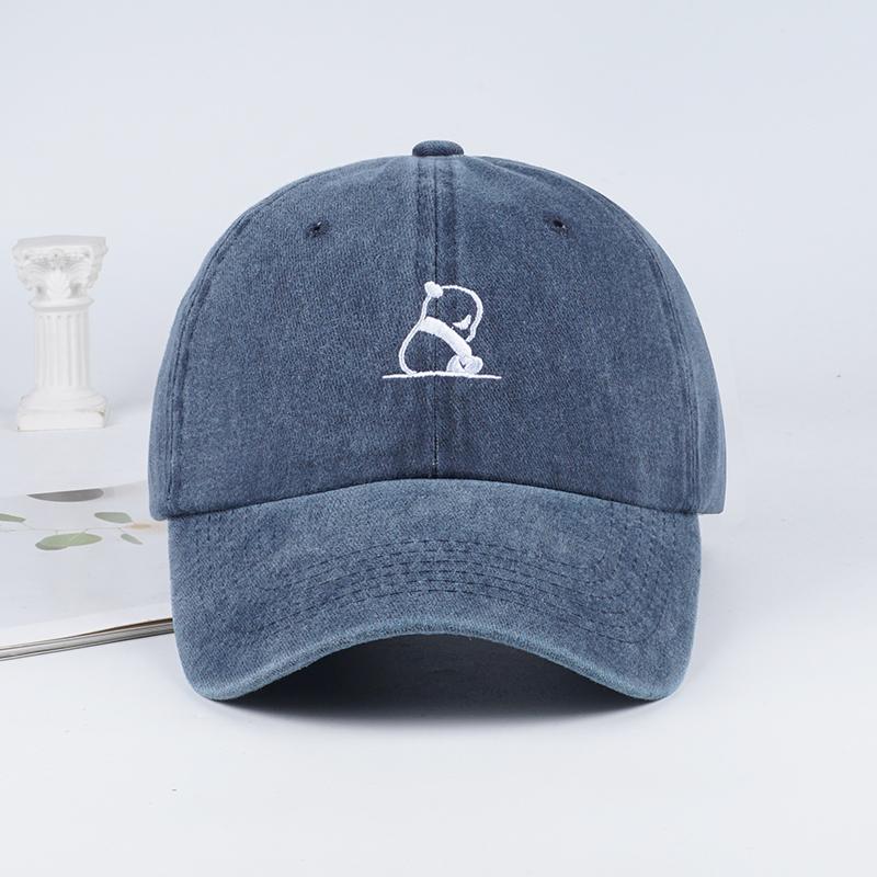 MLFOCute Panda Embroidered Washable Baseball Cap Simple Stylish Breathable Casual Everyday Wear For Panda Lovers Holiday Gift