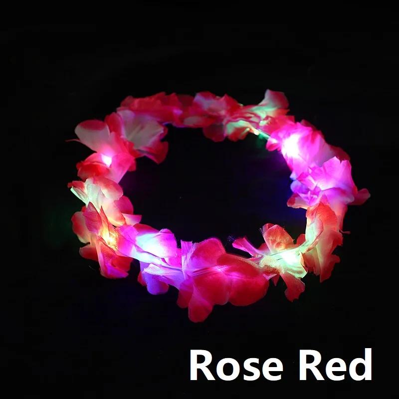 Luminous Headbands Party Led Headband Flower Crown with Led Lights Festival Party Decoration Glow-in-the-dark SG10