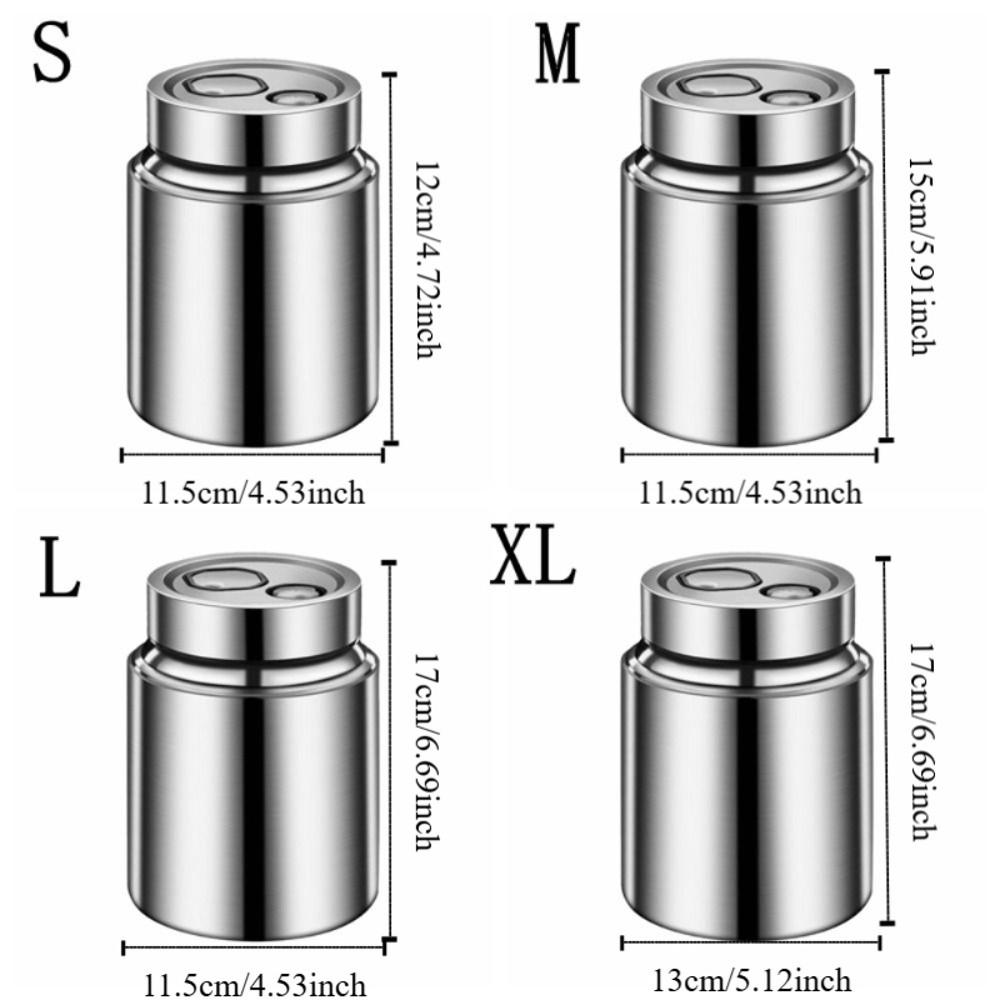 Moisture-Proof Stainless Steel Tea Jar 800/1000/1500/2000ML Jar Container Coffee Shop