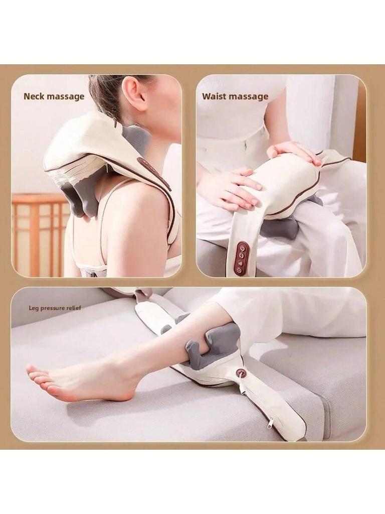 2026 NewBrushless Motor Neck And Shoulder Massager Wireless ShoulderAnd Back Kneading Massage Shawl Neck Masajeador Rechargeable