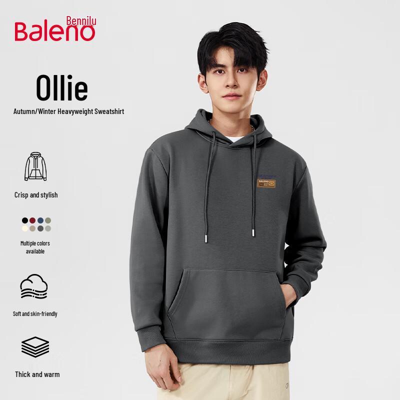 

Baleno Men s Winter Sherpa Fleece Hooded Sweatshirt L