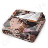 Levi Ackerman Decke Ultra-Weich Leichtgewicht Flanell Fleece Moderne Überwurfdecke für Zuhause Büro Reisen 80X60 Zoll Bettüberwurf