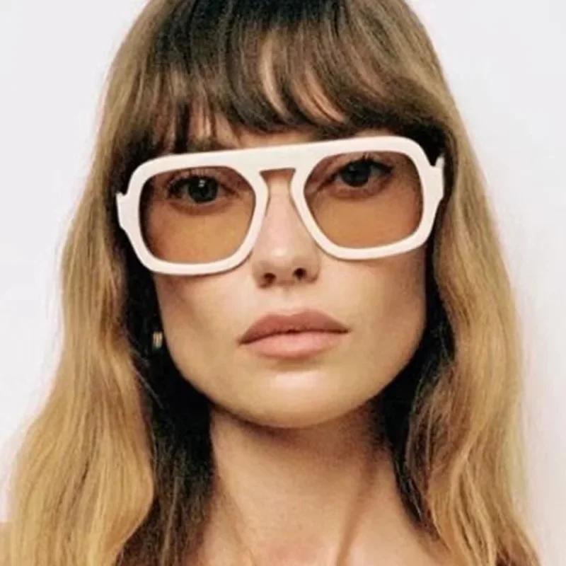 Retro Square Sunglasses Women Fashion Brand Design Gradient Shades UV400 Men Punk Sun Glasses