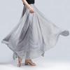 Silkbay Women's Irregular Hem Draped Maxi Skirt