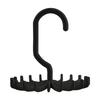 360 degrees  Rotatable Tie Rack Belt Scarves Hook Hanger Holder Organizer (Black)