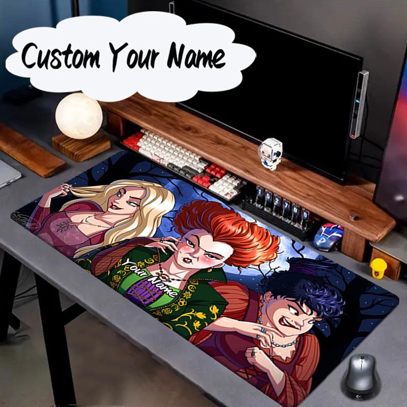 Custom Name Mouse pad Witch Sisters In The Moonlight Mouse pad, Gaming Mouse Pad, keyboard pad, Desk Decor for computer notebook Fan Birthday Gift