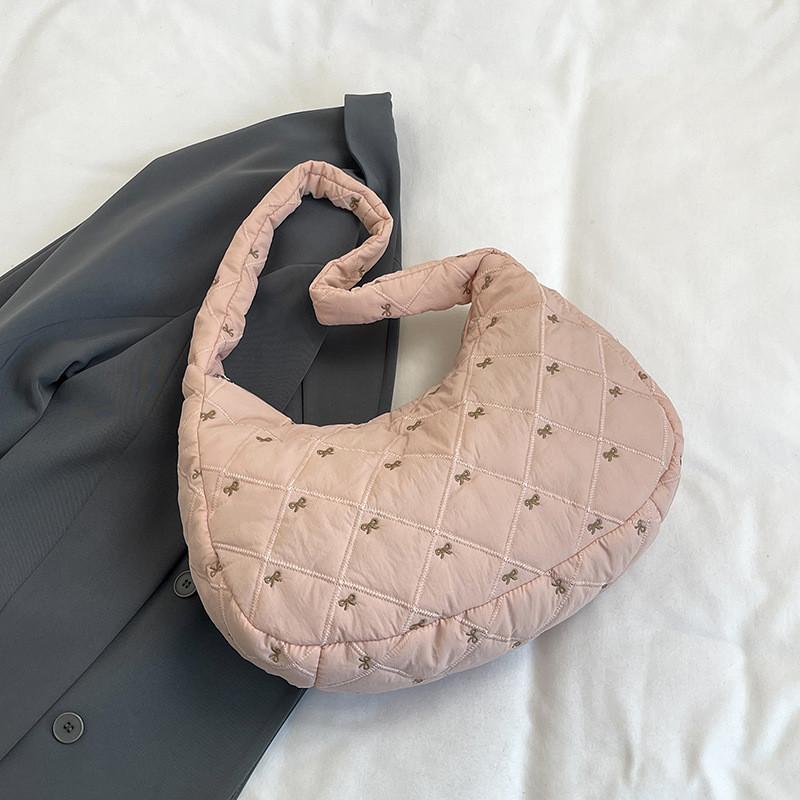 

Trendy Lightweight Shoulder Bag For Women In Black White Pink And Khaki Ideal For Commuting